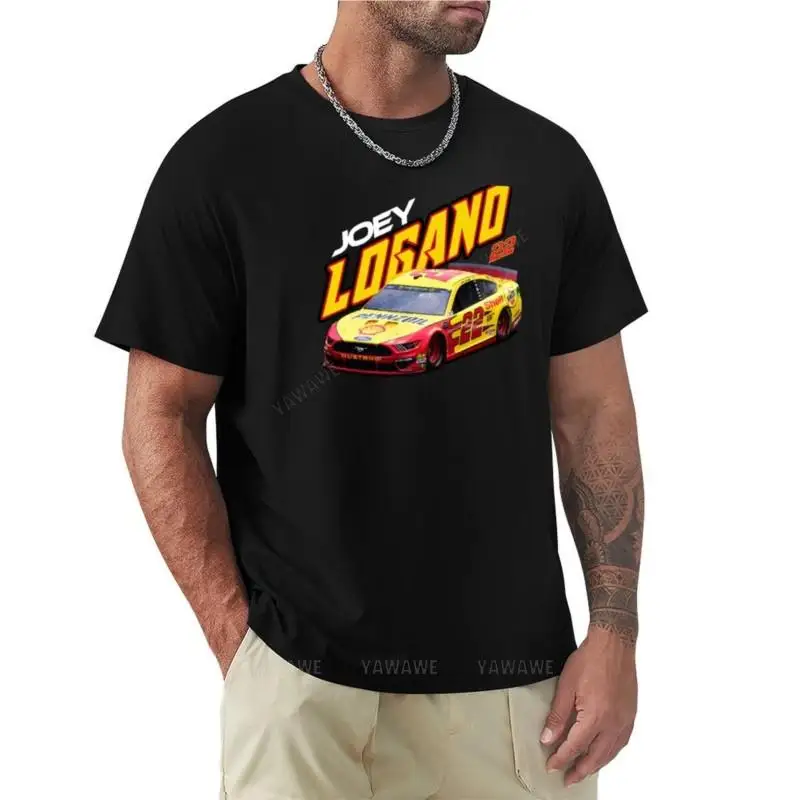 Logano # 22 T-Shirt man clothes sweat shirt summer clothes men clothing black cotton mens t-shirt summer t-shirt men