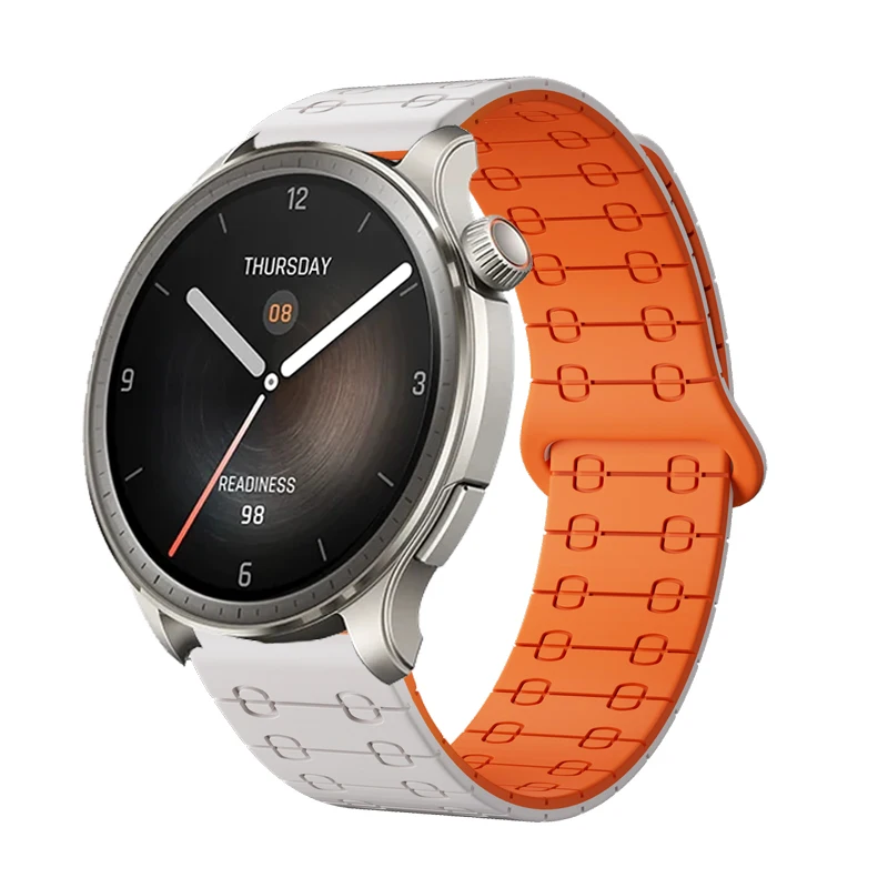 Магнитный силиконовый ремешок для Amazfit Balance/GTR 4 3 3Pro 2e 47 мм, браслет 22 мм, ремешок для Amazfit Bip 5 5 Unity Cheetah Round/Pro