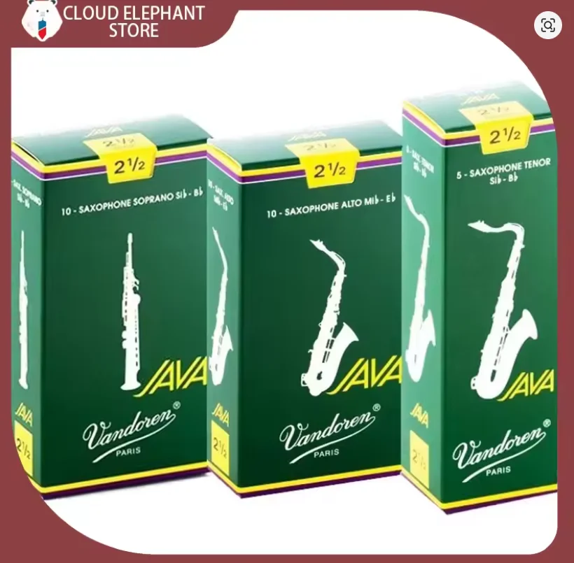 Hot Sales Vandoren Green Box Alto Saxophone Reeds 10pcs / Tenor Saxophone Reeds 5pcs 2.0/2.5/3.0 Musical Instrument Accessories