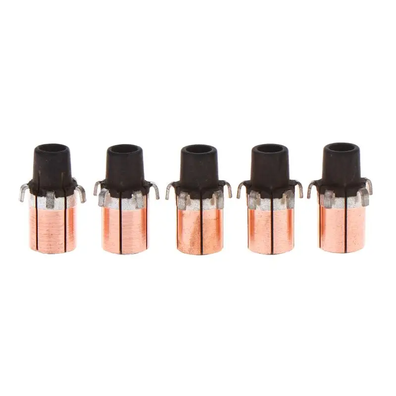 1/5Pcs 10x5x14mm Hook-Type Copper Commutator for Micro Motor Directional Heads Rectifier Copper Commutators for Small Motors