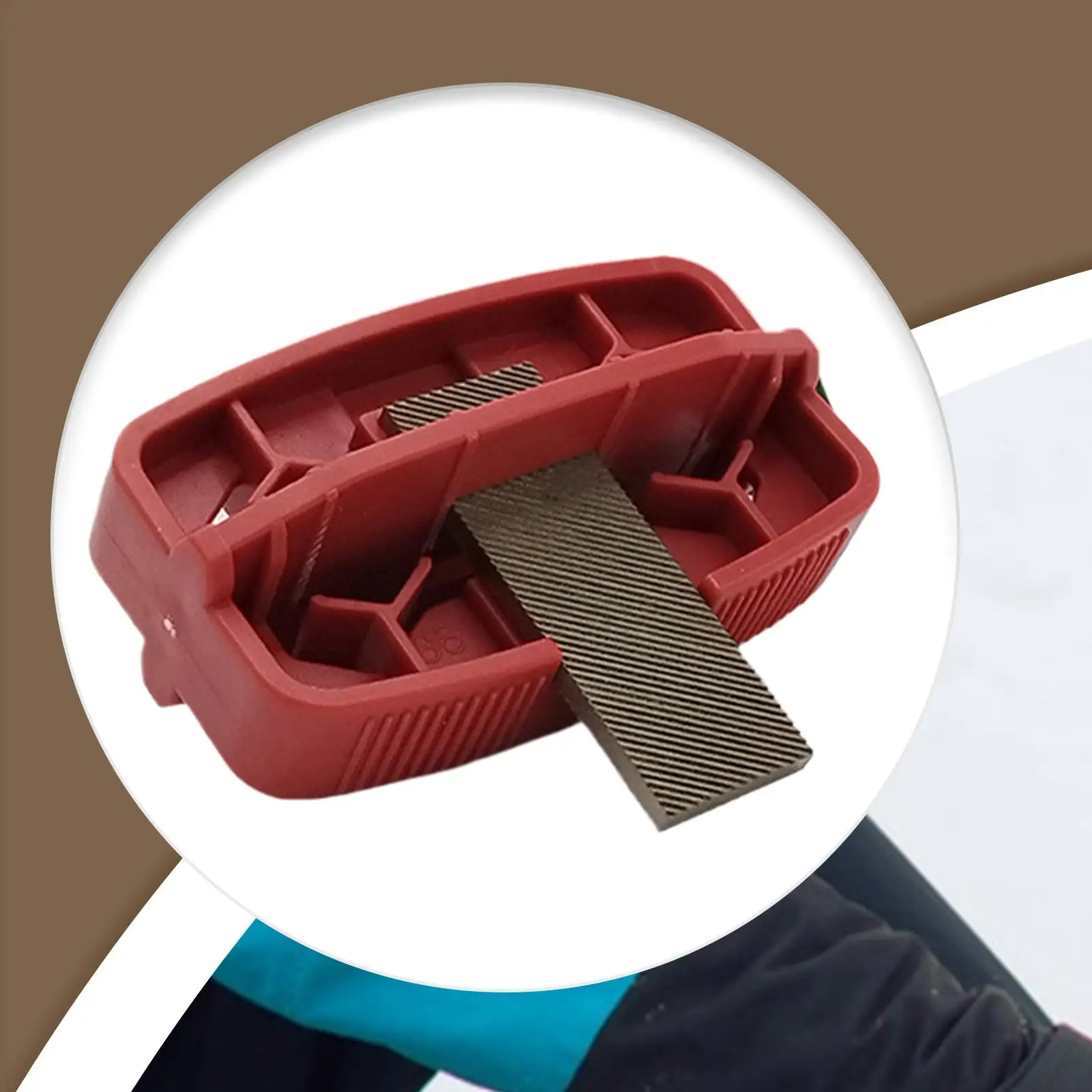 

Multi-Function Snowboard Edge Sharpener Tool with Removable File for Tuning, Waxing & Ski/Skate Maintenance