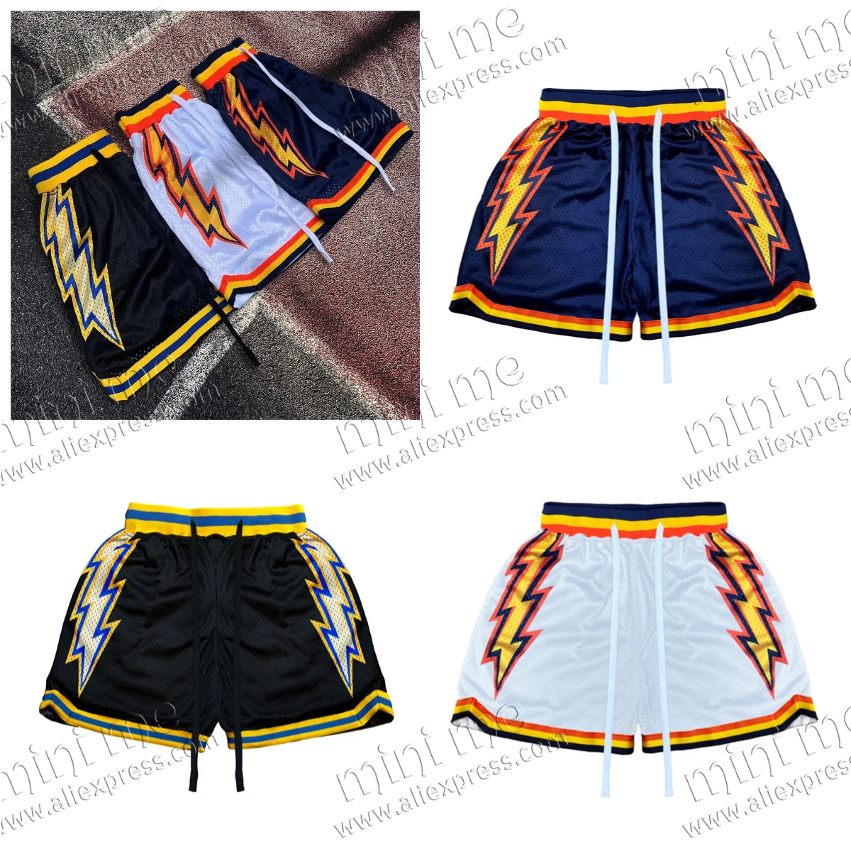 

2025 Summer Hot-selling New Splash Bolt 3D Printed Basketball Shorts Casual Loose Fast-drying Breathable Men and Women's Shorts