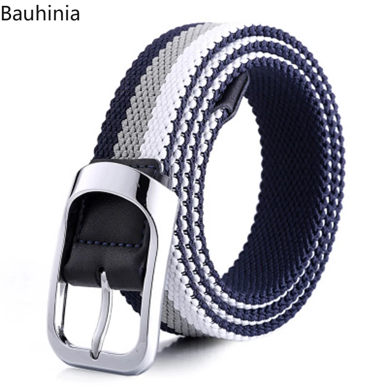 All-Match Casual Knitted Pin Buckle Belt Woven Men\'s And Women\'s Braided Stretch Belts High Quality leather belt  waist belt