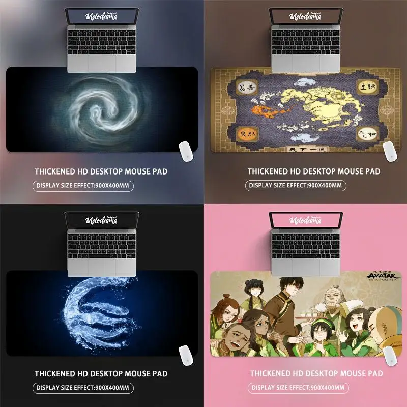 Avatar The Last Airbender Mouse Pad Gamer Keyboard Mat Pads Gaming Desk Protector Laptops Large Mousepad Cartoon Deskmat