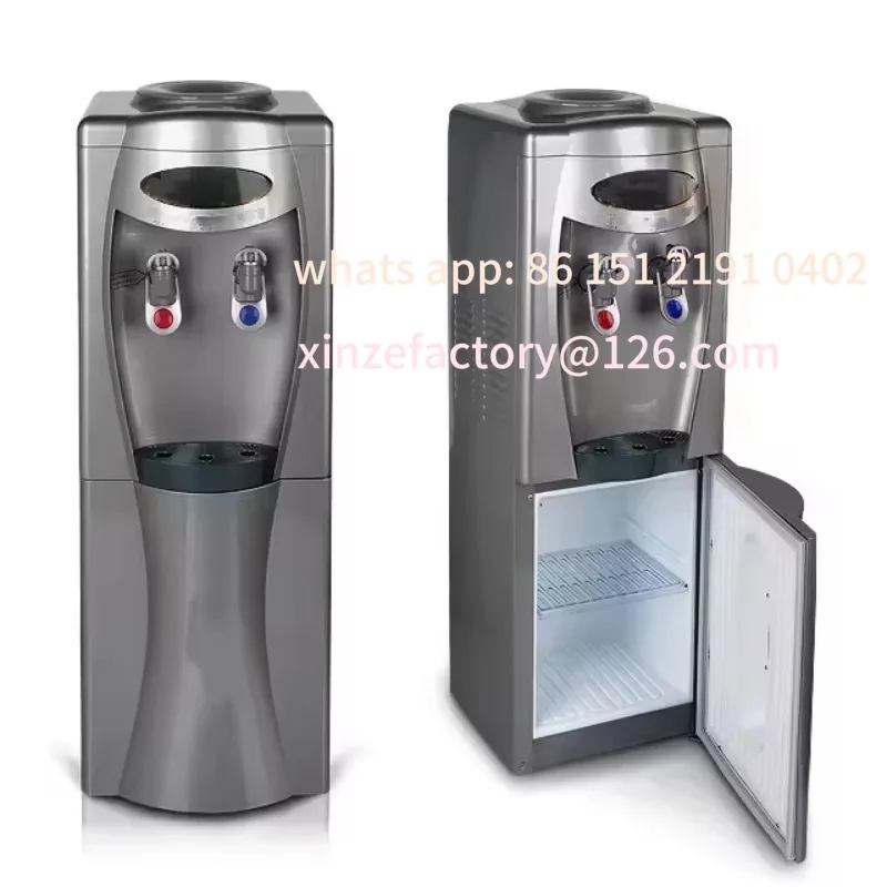 Customizable Electric Light Emitting Diode Display Hot and Cold Water Dispenser Floor Type Compressor Cooling with Cabinet Plast