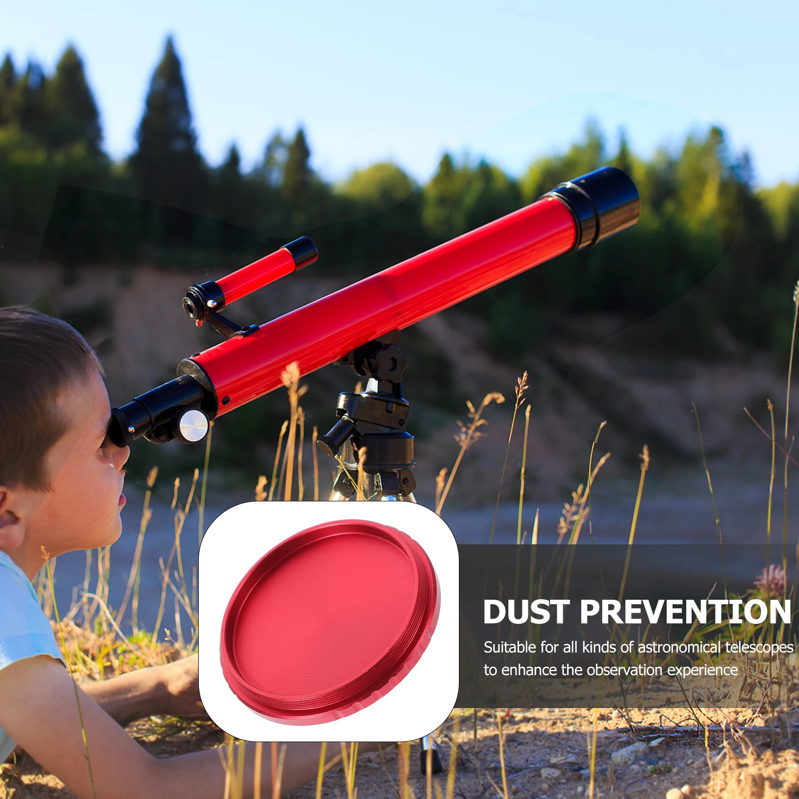 

Telescope Accessories Eyepiece Dust Cover Cap for Astronomical Telescopes Teleconverter Dust Caps Protect Safety Metal Sturdy