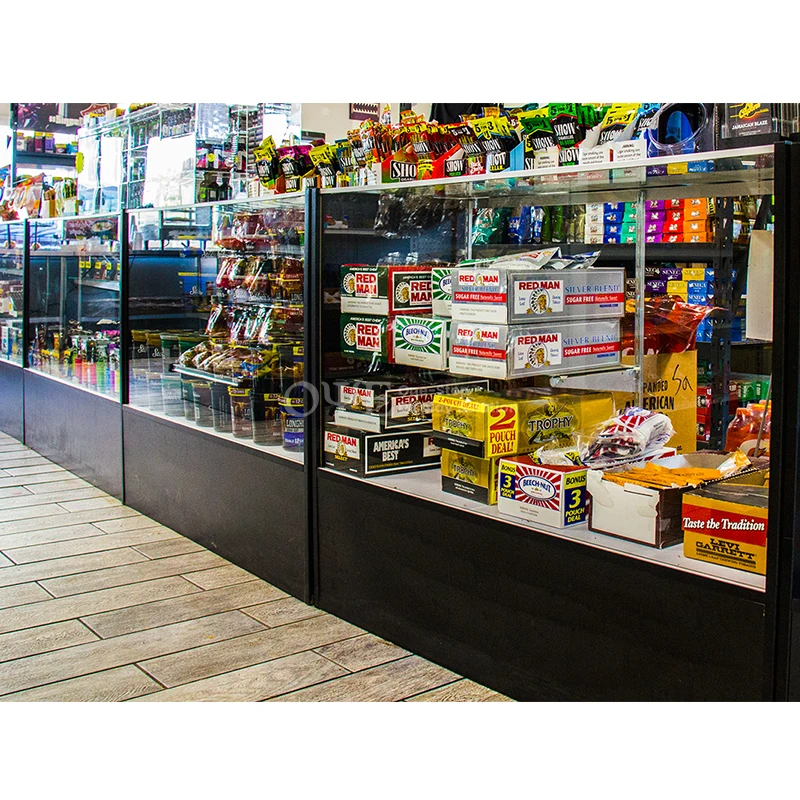 custom.Modern Counter Dispensary Display Cases Smoke Shop Glass Showcase Dispensary Furniture Shop Design