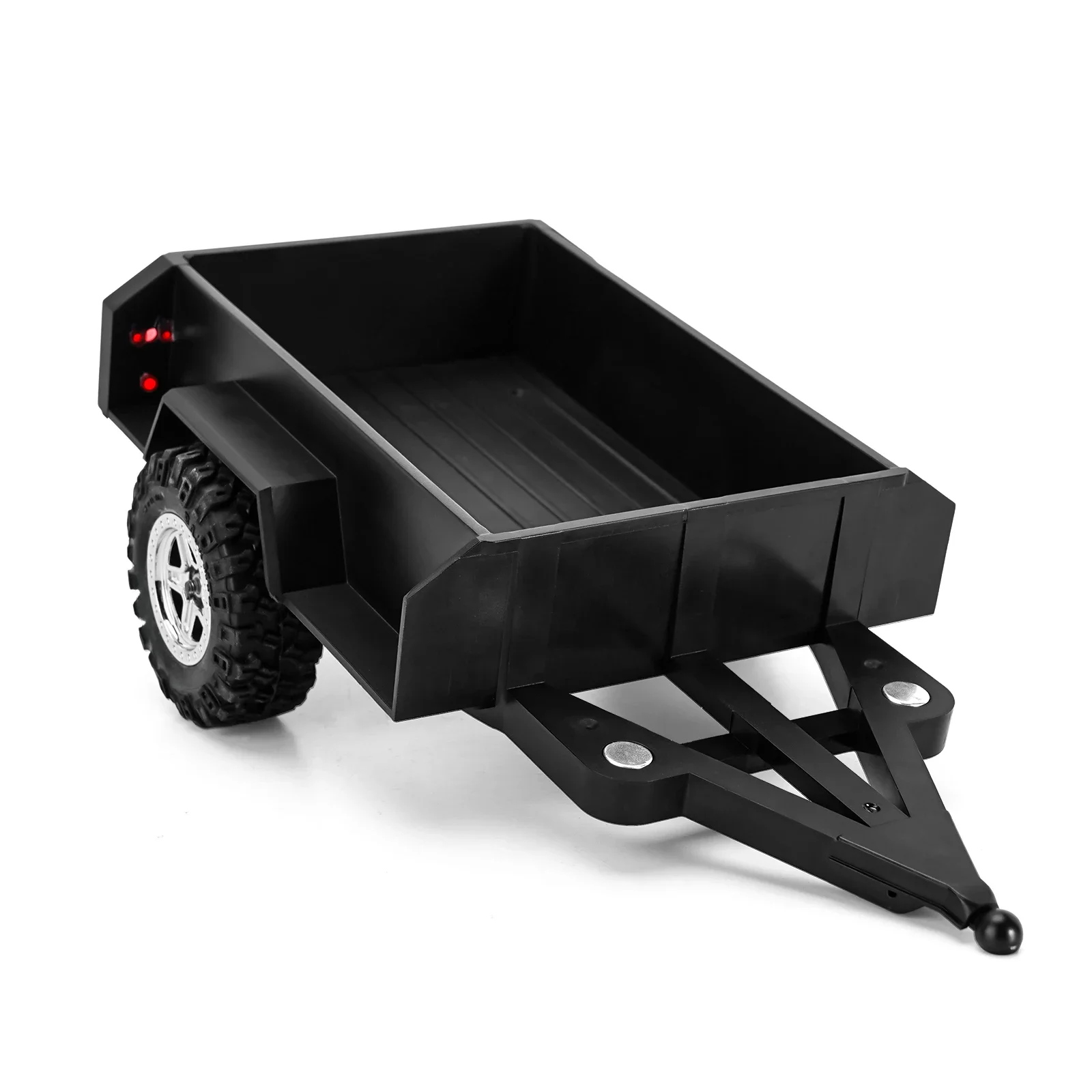 Utility Trailer with Hitch For 1/18 RC Crawler Car TRX4M Upgrade