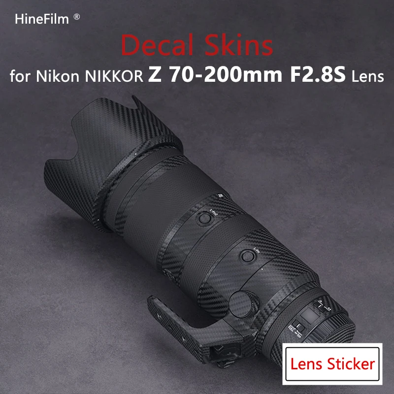 NiKKOR 70200 F2.8 S Lens Decal Skin for NIKON Z 70-200mm f/2.8 VR S Lens Stickers Protector Anti-scratch Cover Film 3M Vinyl