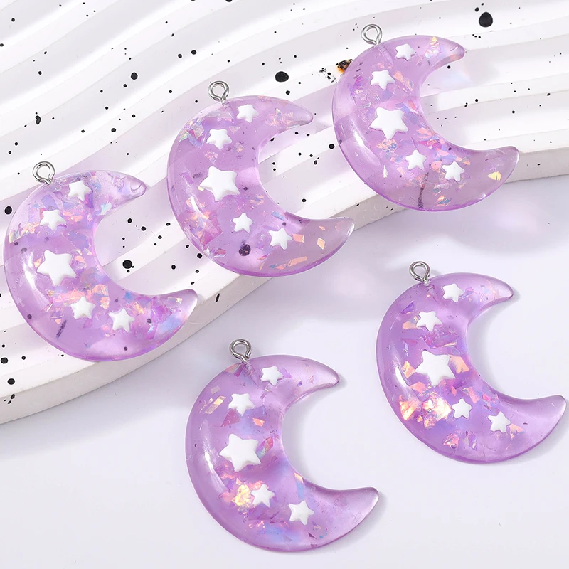 Duarte 20 Teile/los Nette Candy Farben Harz Mond Charms Anhänger für Schmuck Machen Ohrringe Halsketten Armbänder DIY Handwerk Liefert