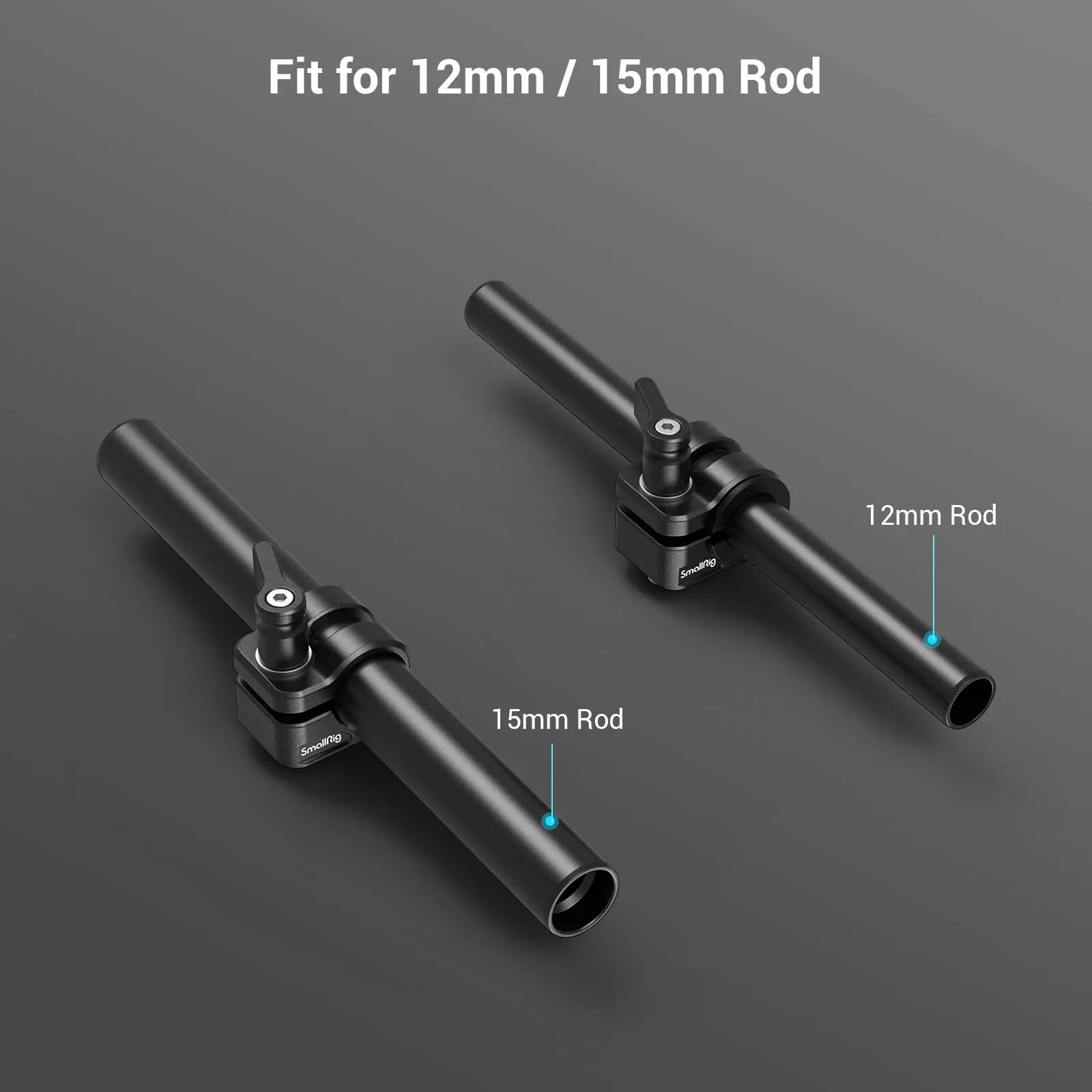 SmallRig 12mm/15mm pojedynczy zacisk pręta współpracuje z klatką SmallRig, aby zapewnić Follow Focus rozwiązanie dla kompletnego systemu strzelania