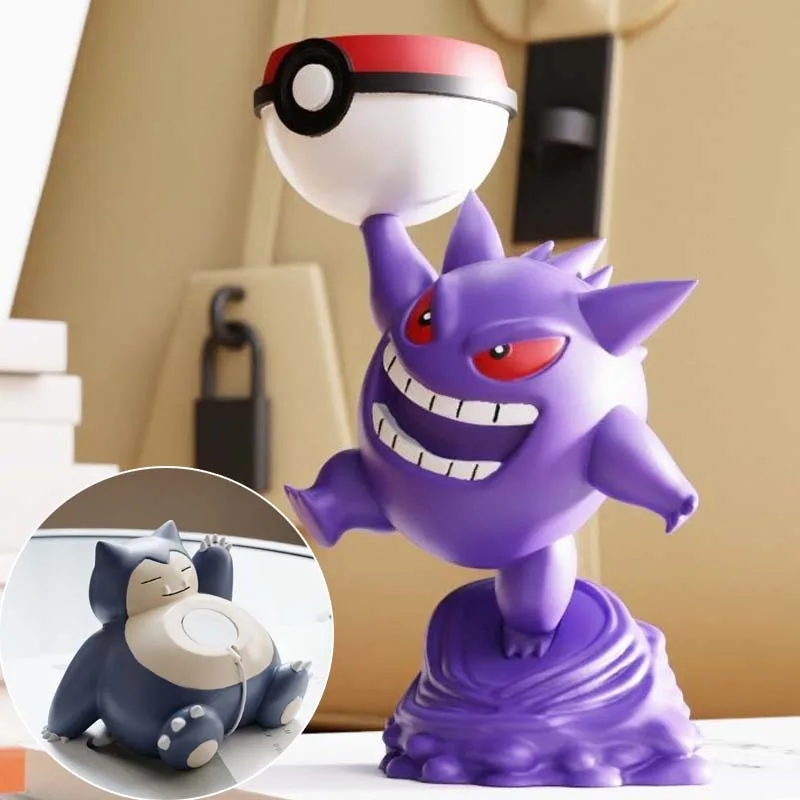

Pokemon Gengar Watch Charging Stand for Iwatch Series 9 8 7 6 5 SE 4 3 2 Charger Dock Station Resin Bracket Tabletop Decor New