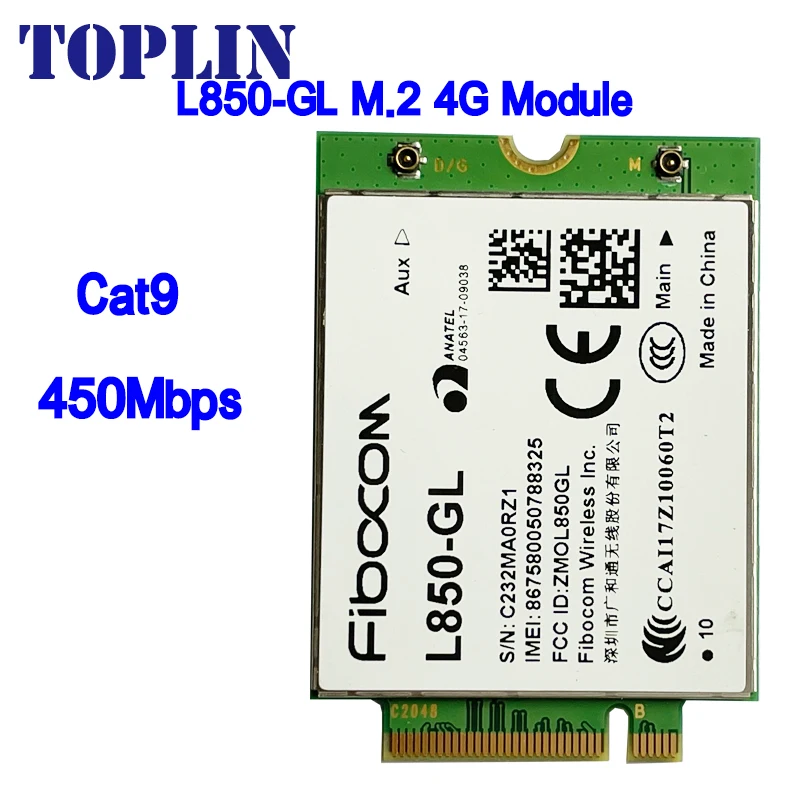 L850-GL FDD-LTE TDD-LTE, Tarjeta 4G, Módulo para Notebook y portátil