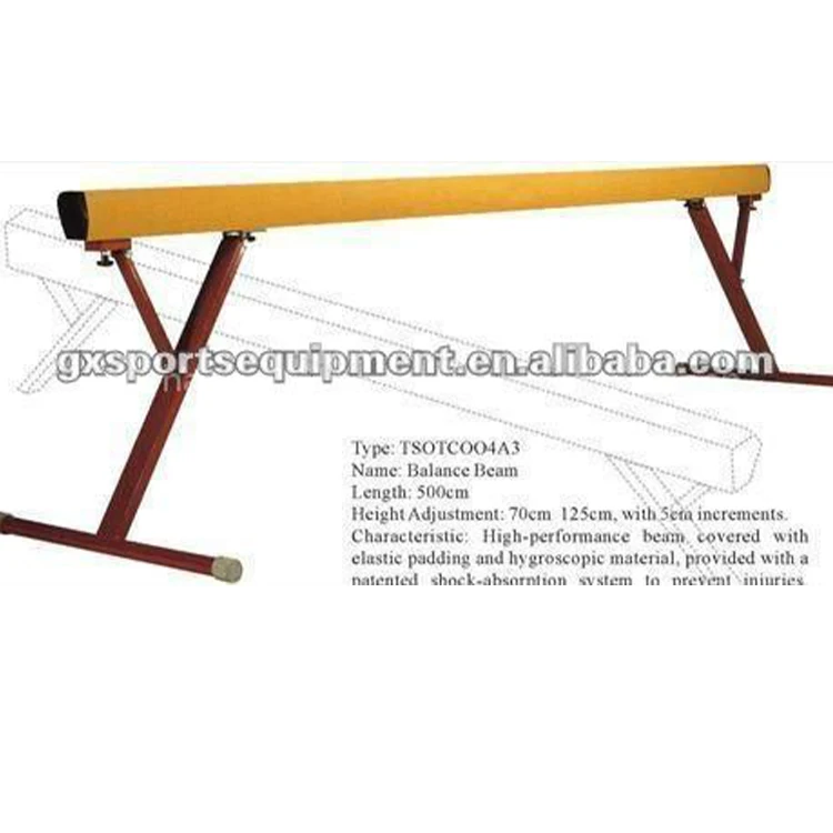 High-Quality Adult Gymnastics Training Adjustable Balance Beam Gym Sectional Balance Beam