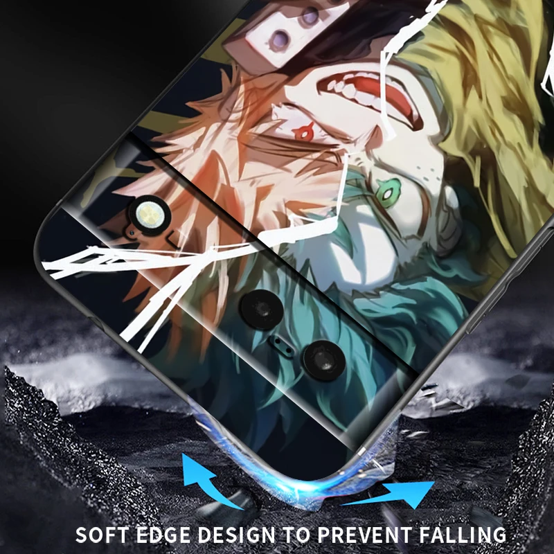 لينة سيليكون أسود حالة الهاتف واقية من العيوب ، M-My Hero ، أنيمي ، بارد ، جوجل بكسل 8 ، 7A ، 7 ، 6A ، 6 ، 5A ، 5 ، 4 ، 4A ، XL ، 5G