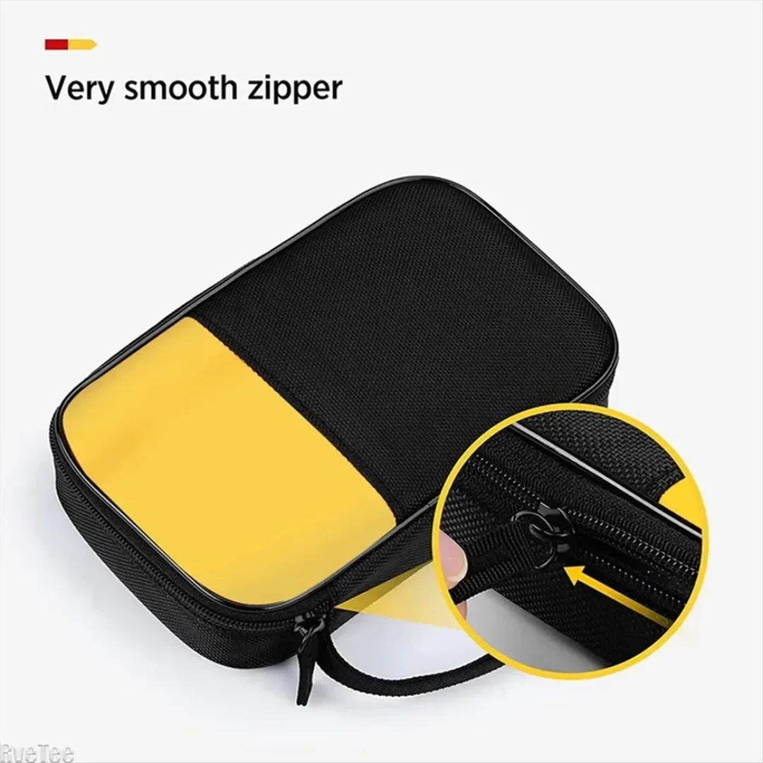 Tas Jinjing Lembut untuk Multimeter Digital 117/116/115/114/113 62 Max dan Lainnya dengan Ritsleting Halus Stanley Milwaukee Knipex