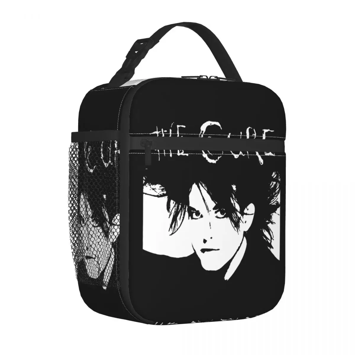 Music Rock Band Cure Printing Insulated Lunch Bag for Outdoor Picnic Resuable Cooler Thermal Lunch Box Women Children