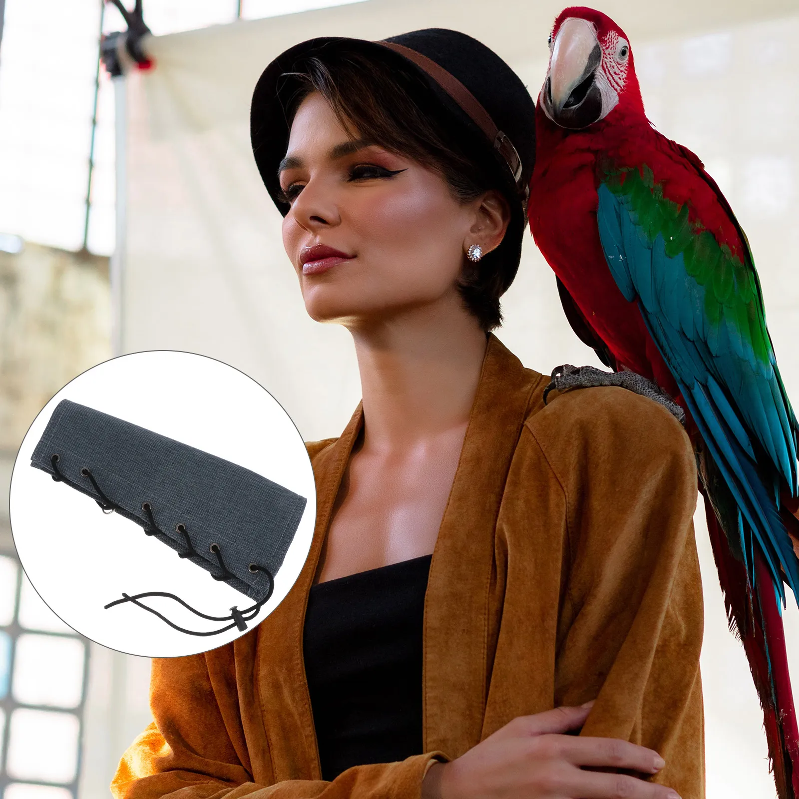 

Parrot Diaper Armguard Pet Protector Anti Scratch Cloth Bird Shoulder Poop Cloth for Transporting Training Pet Supplies