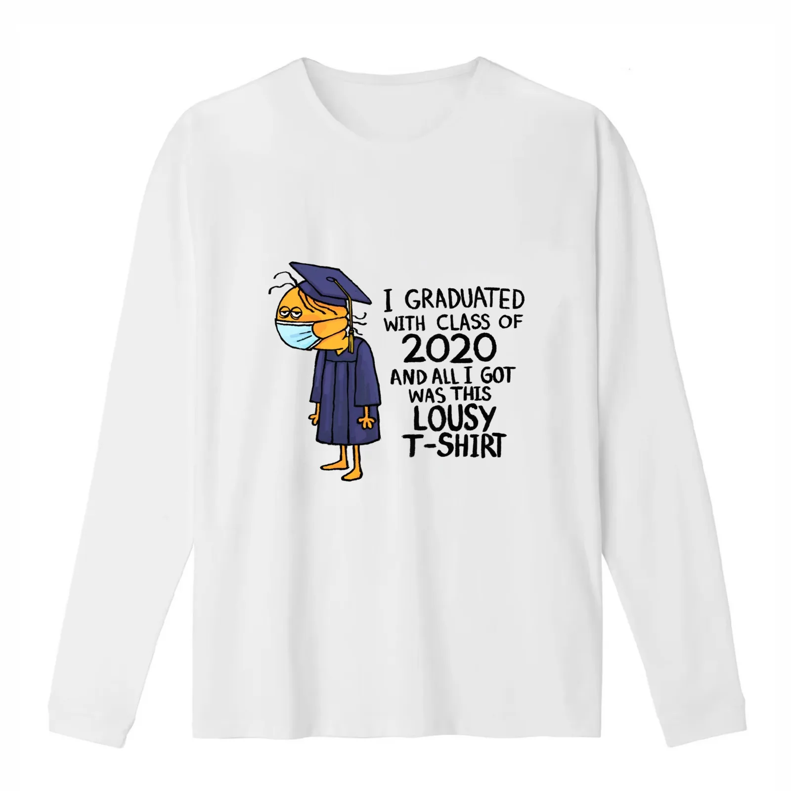 Graduation 2020 T-Shirt Summer Casual Cotton Tee Oversized Streetwear Tops Vintage Graphic Print Loose Fit Short Sleeve