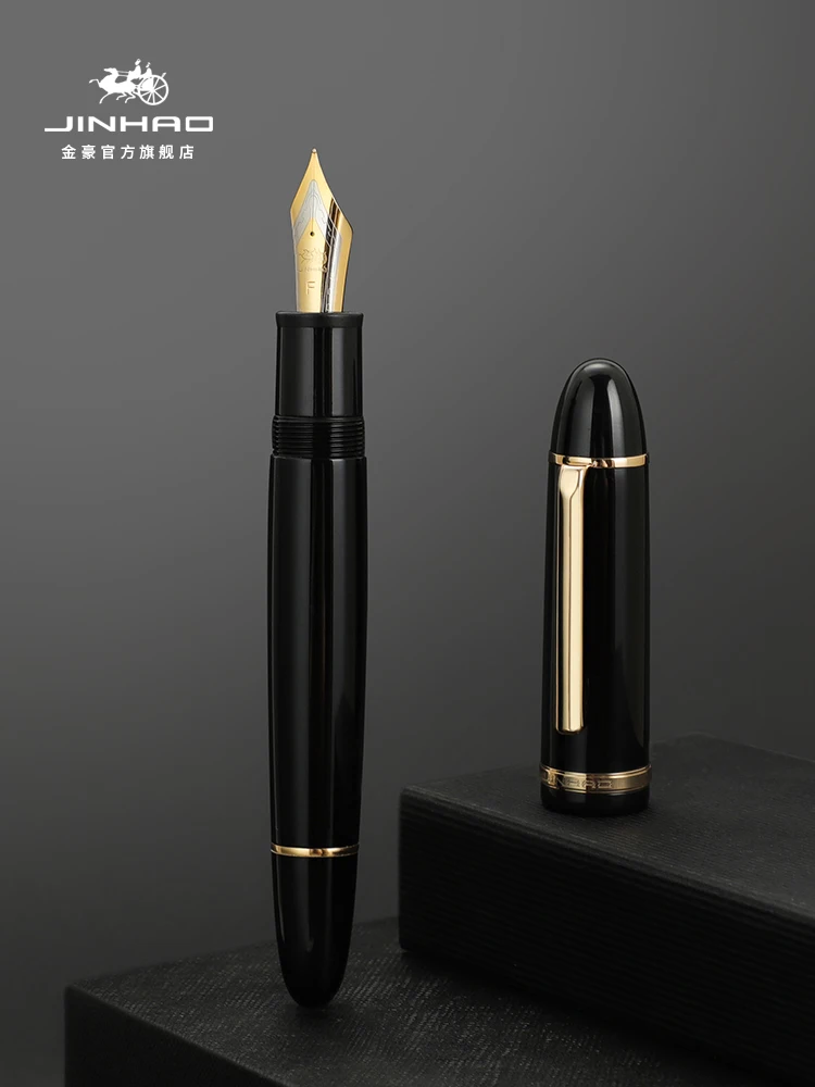 

Jinhao X159 Fountain Pen,40mm Iridium Nib Giant Resin Screw Cap&Straight Clip 0.38~0.7mm For Smooth Writing,Practice calligraphy