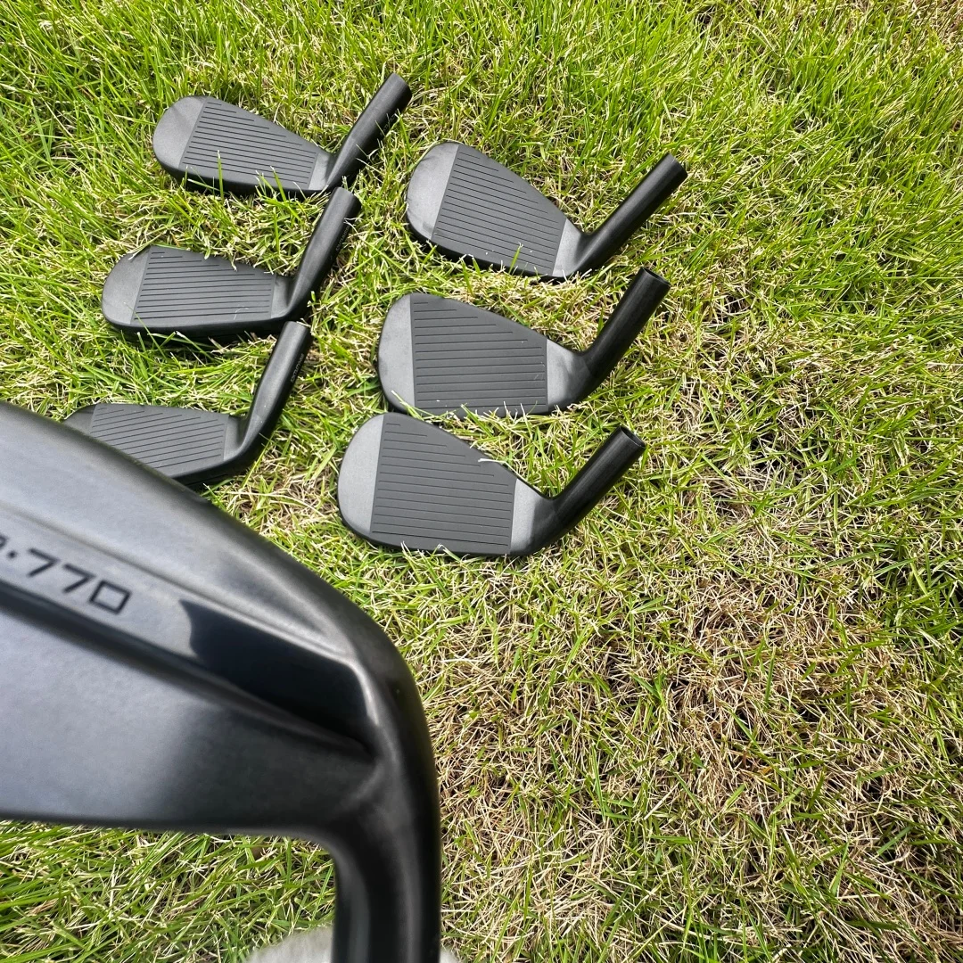 5th generation High Quality Golf Iron set P black770 4-9P# Steel Men Golf Club head Set Right Handed rubber grip Graphite/steel
