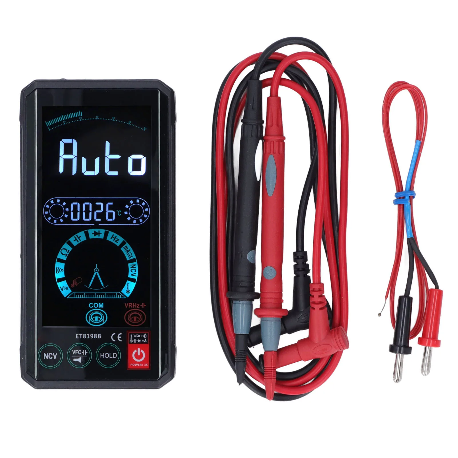 Voltage Meter Digital Multimeter Auto Recognition Wide Range for Testing