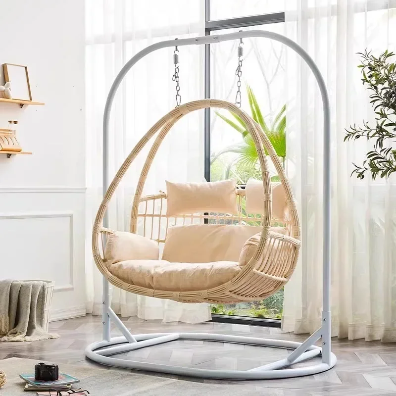Double Hanging Chair Swing Indoor Home Cradle Lazy Hammock Balcony Leisure Internet celebrity Hanging Ba
