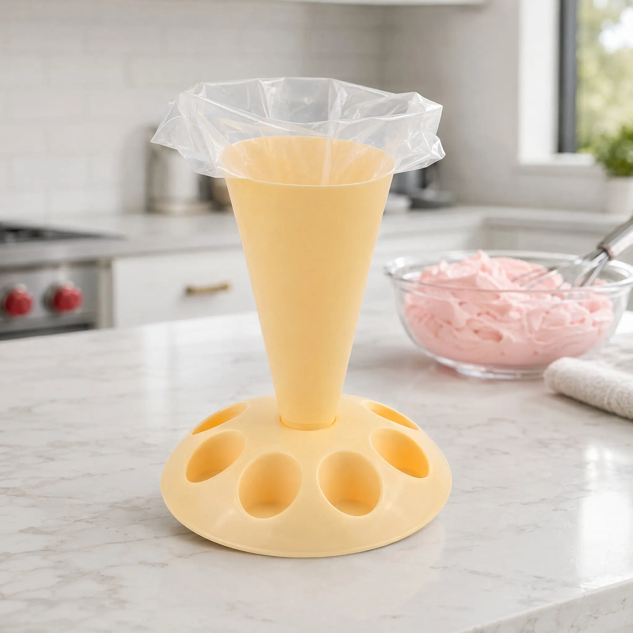 Extra Large Piping Tip Organizer Cake Decorating Storage Organizer for Pastry Bags and Tips Bag Stand Holder Icing Tools