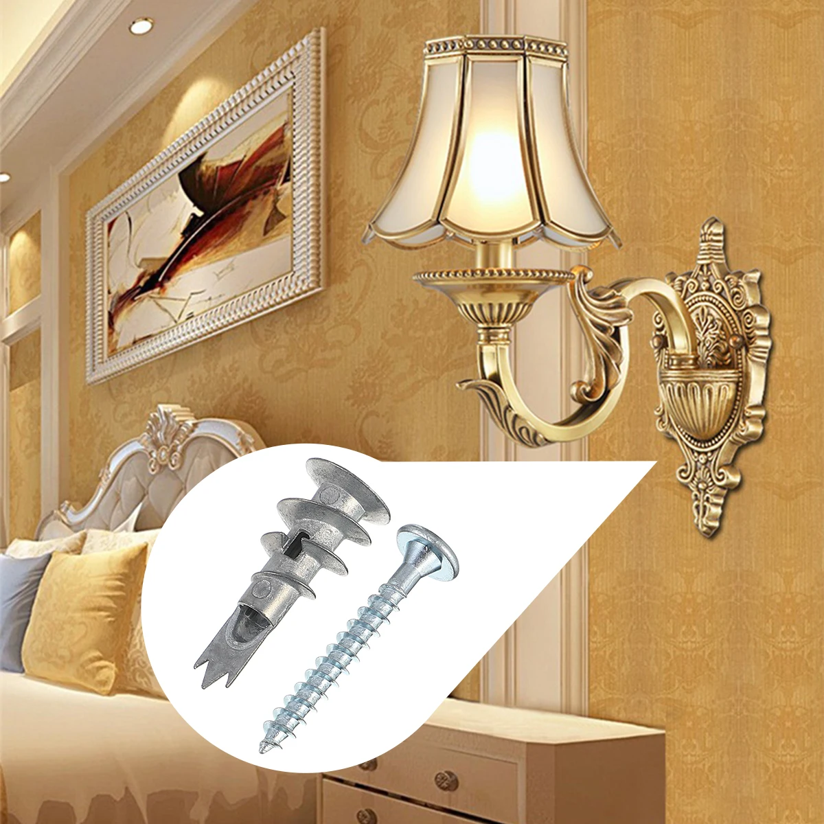 

200pcs Expansion Screws Metal Self-Drilling Plasterboard Fixings For Wall Anchors Drywall Anchors Screw Fasteners Hardware