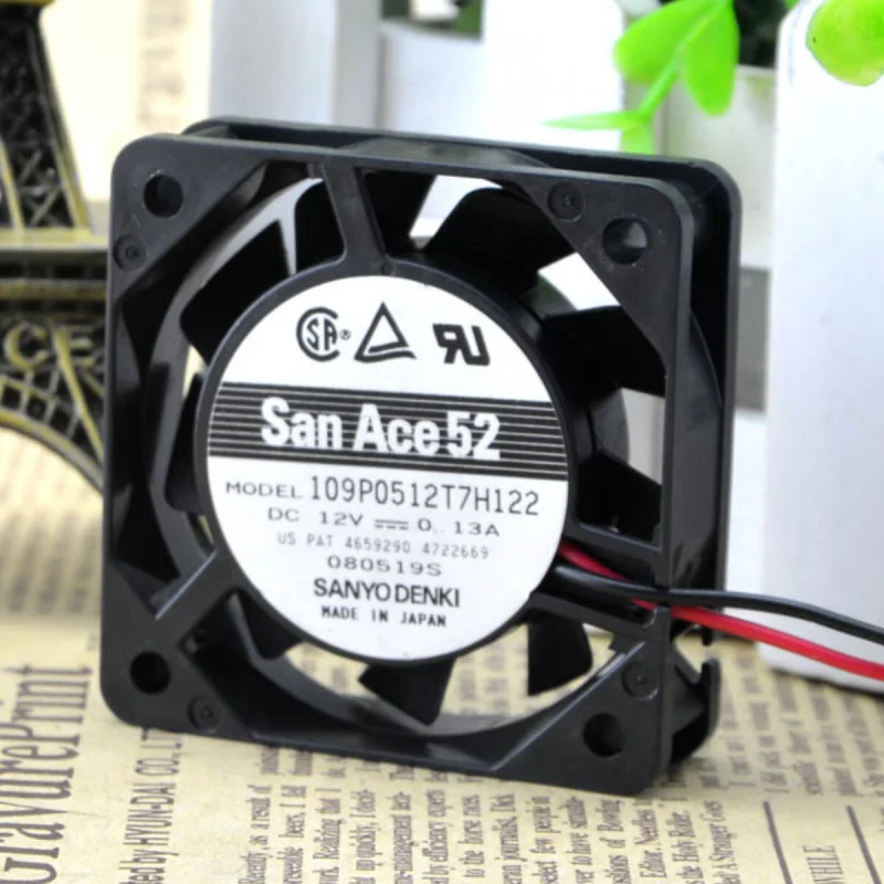 l 1PCS Mute Miniature Chassis Fan For SANYO San Ace 109P0512T7H122 | 12V 0.13A 50×50×15mm 5CM
