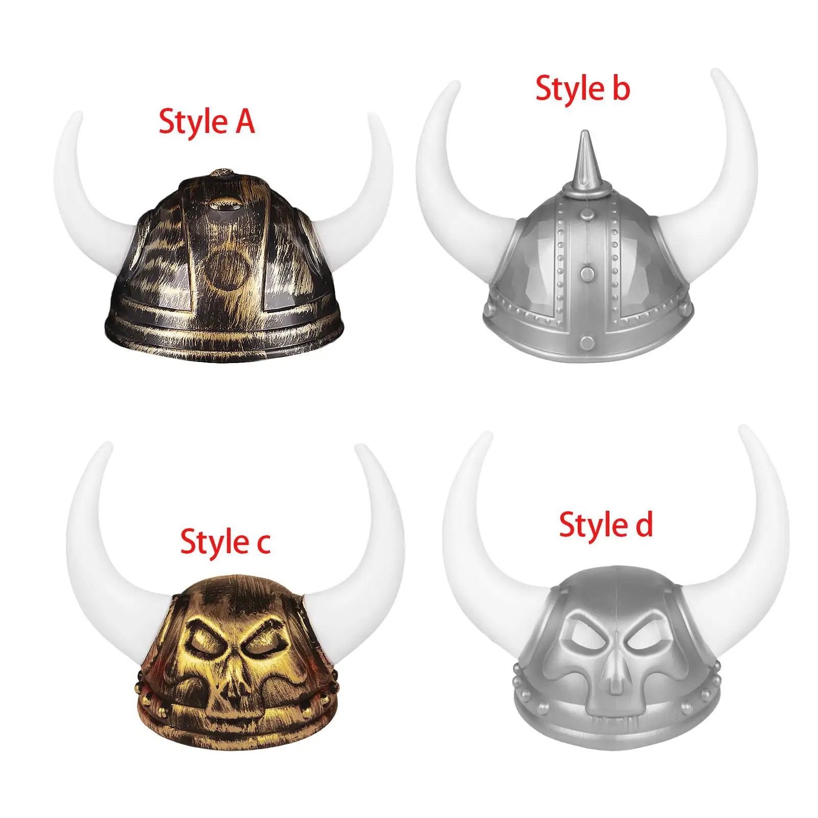 Horned Hat Pirate Hat Costume Accessory Fancy Dress Ancient Roman Knight Hat Samurai Hat for Halloween Football Fan Festival
