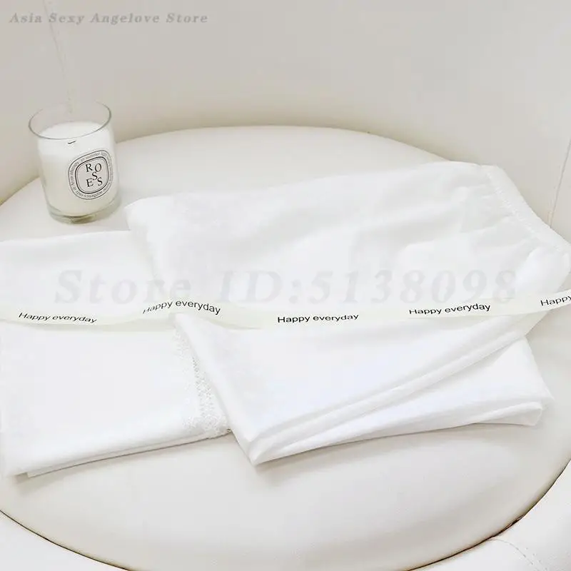 Damska jedwabista satynowa piżama 2-częściowa, elegancki komplet: długi rękaw, spodnie, luźny, casualowy strój domowy, odzież wypoczynkowa.