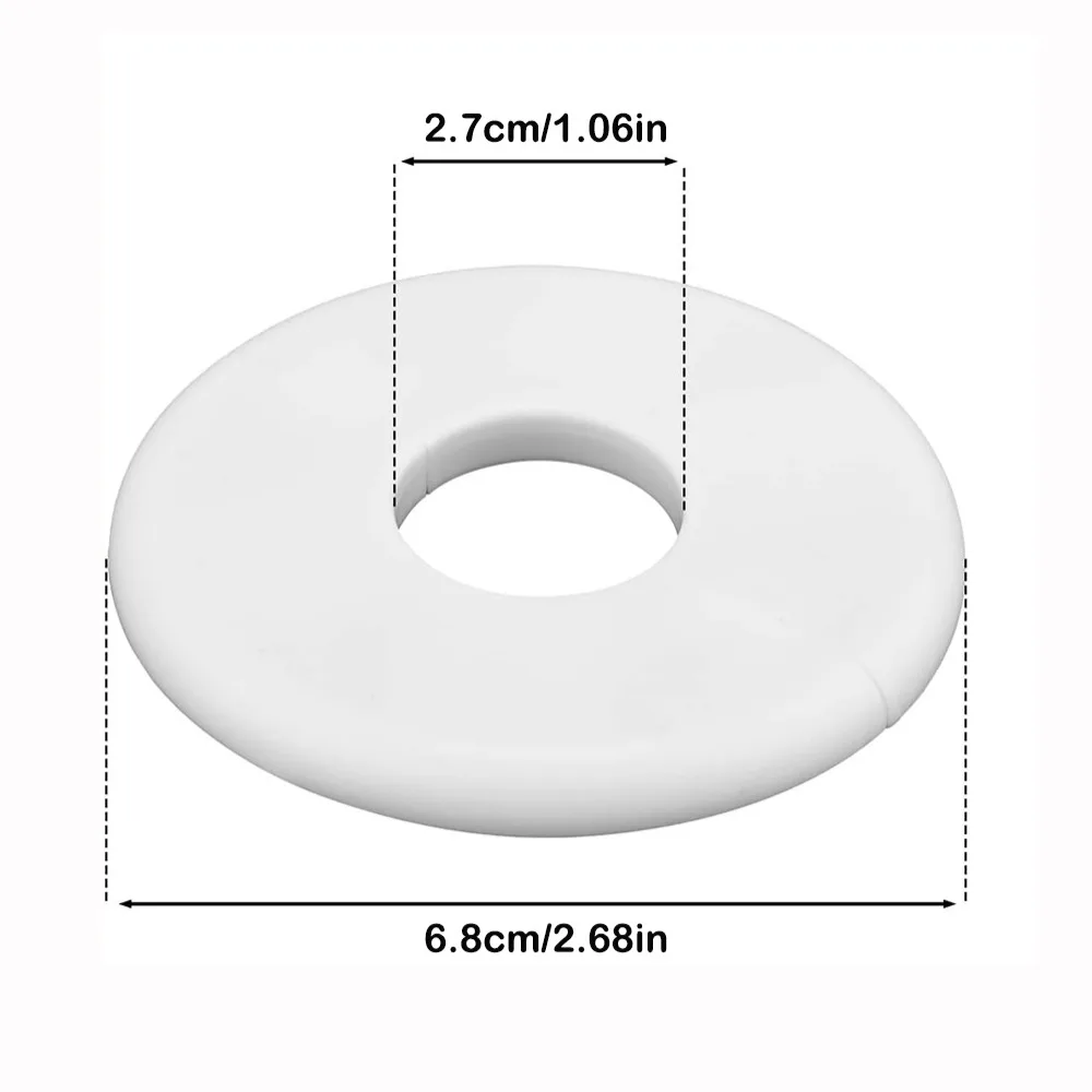 New Splittable Wall Hole Decorative Cover White Self-adhesive Water Pipes Hole Cover Round Flange Cover Plumbing Floor Ceiling