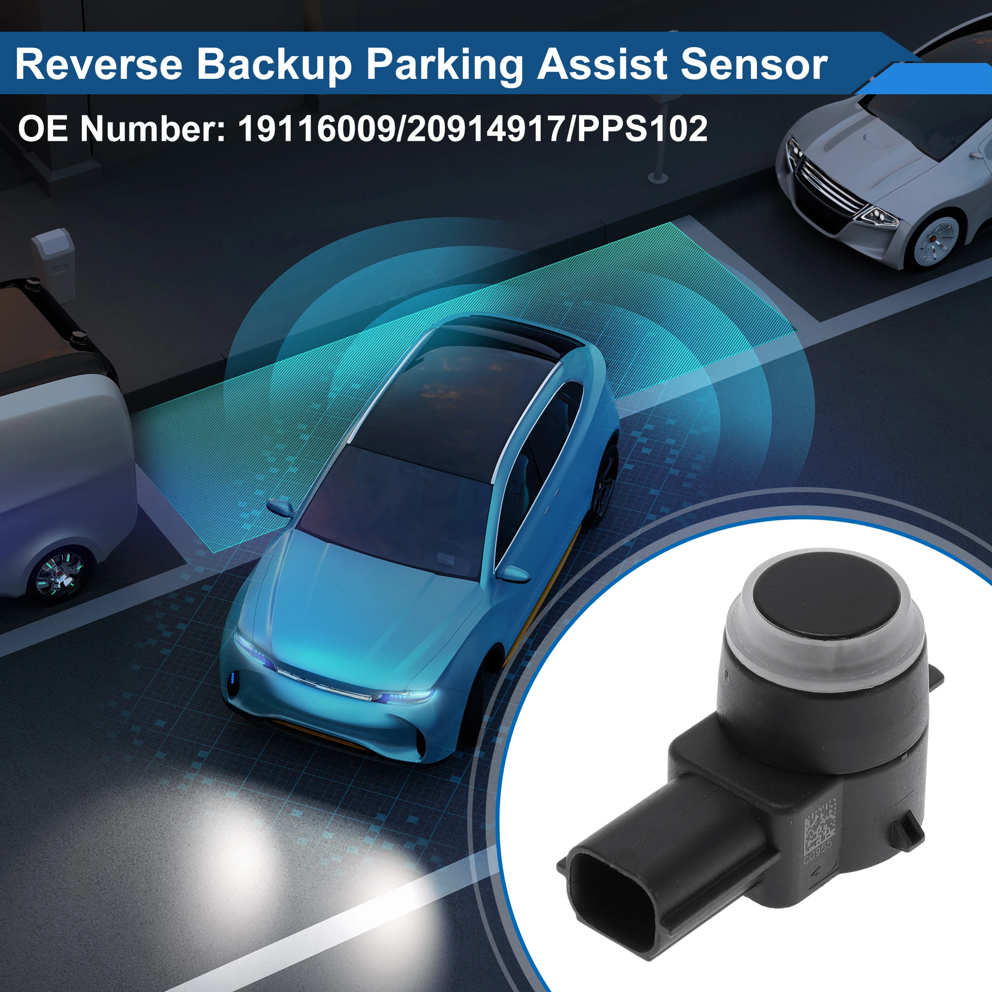 UXCELL No.19116009 Reverse Backup Parking Sensor for Cadillac CTS 2008-2013 Black 1 Pc