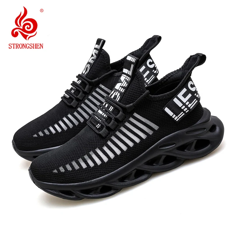 

STRONGSHEN Men Sports Running Jogging Shoes Casual Sneakers Outdoor Breathable Mesh Women Light Shock-absorption Tennis Shoes