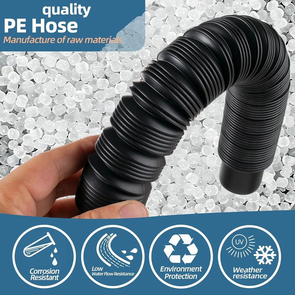 2026 New Tool Rain Bucket Hose Connector Kit, Linking Rainwater Overflow Barrels Includes Hole Saw, Gaskets Leak-Free Connection