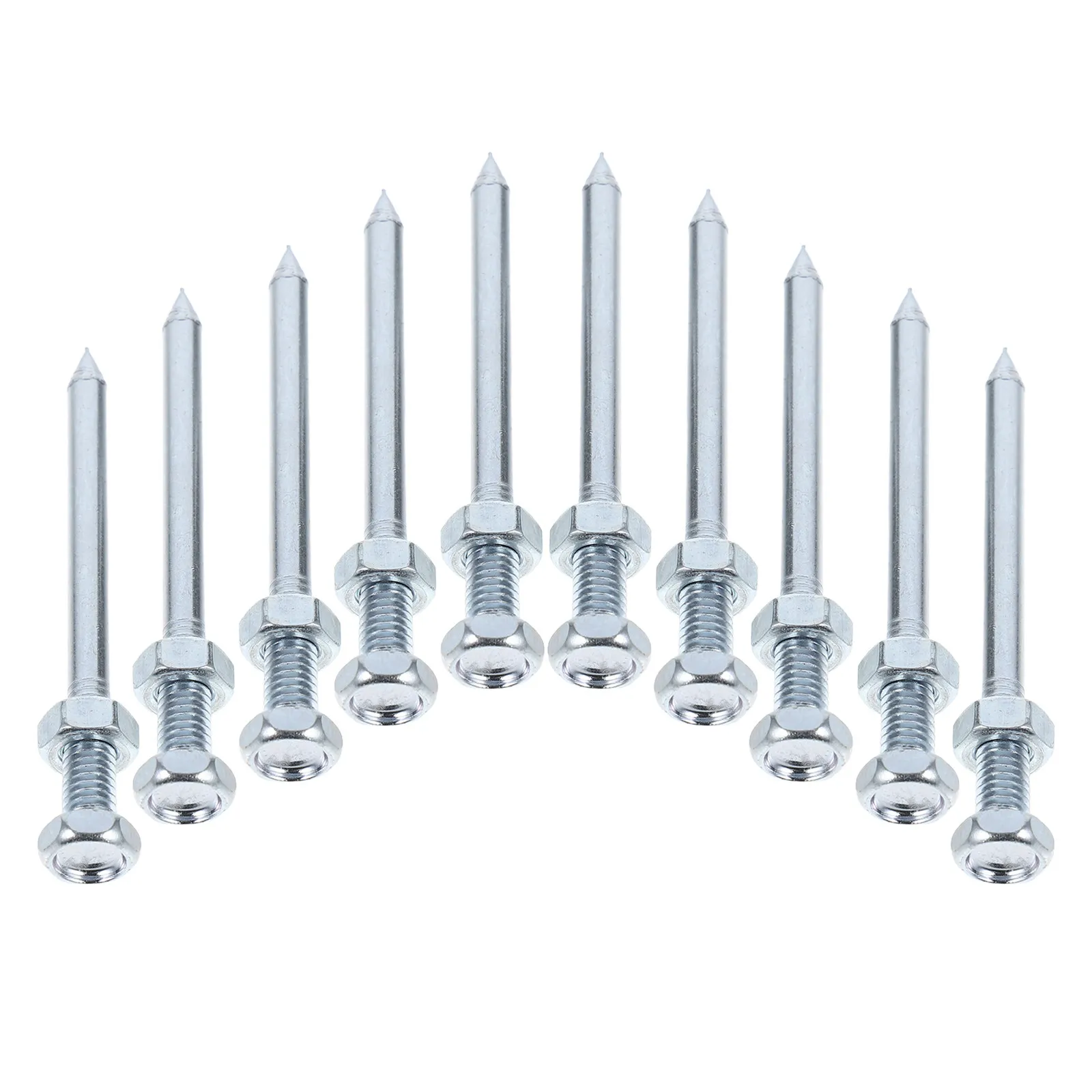 10Pcs Metal Lawn Aerator Shoe Pegs Replacement Spikes Heavy Duty Lawn Aeration Spike Tool Garden Yard Tools Replacement Spikes