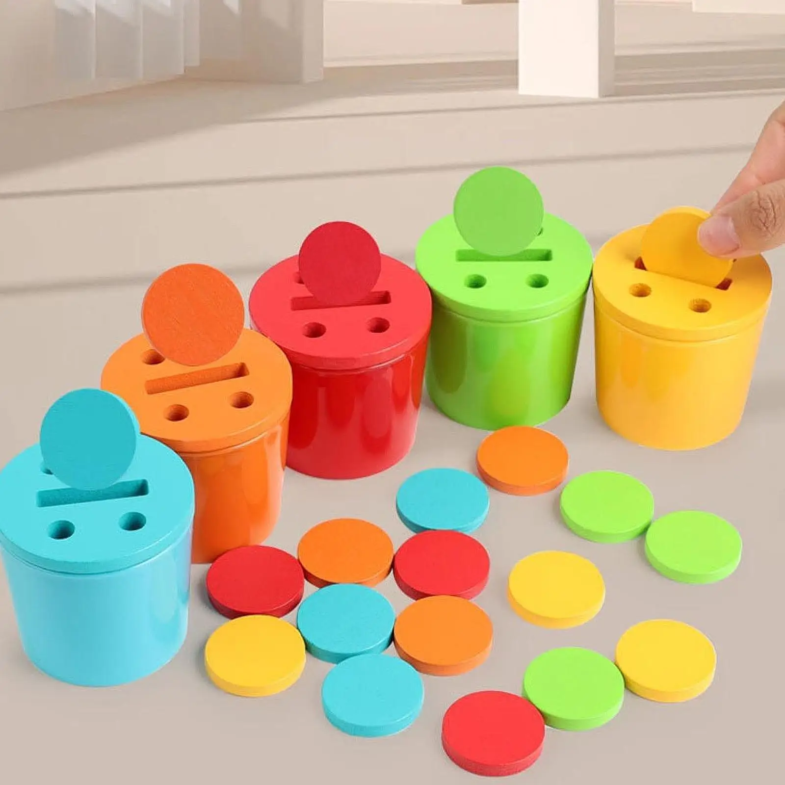 Jouets de tri des couleurs pour plus de 3 ans, jouets sensoriels pour les frères et les plus de repas