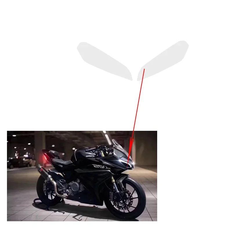 Motorcycle Cluster Scratch Protection Film headlight Protector For CFMOTO 250SR CF250 accessories