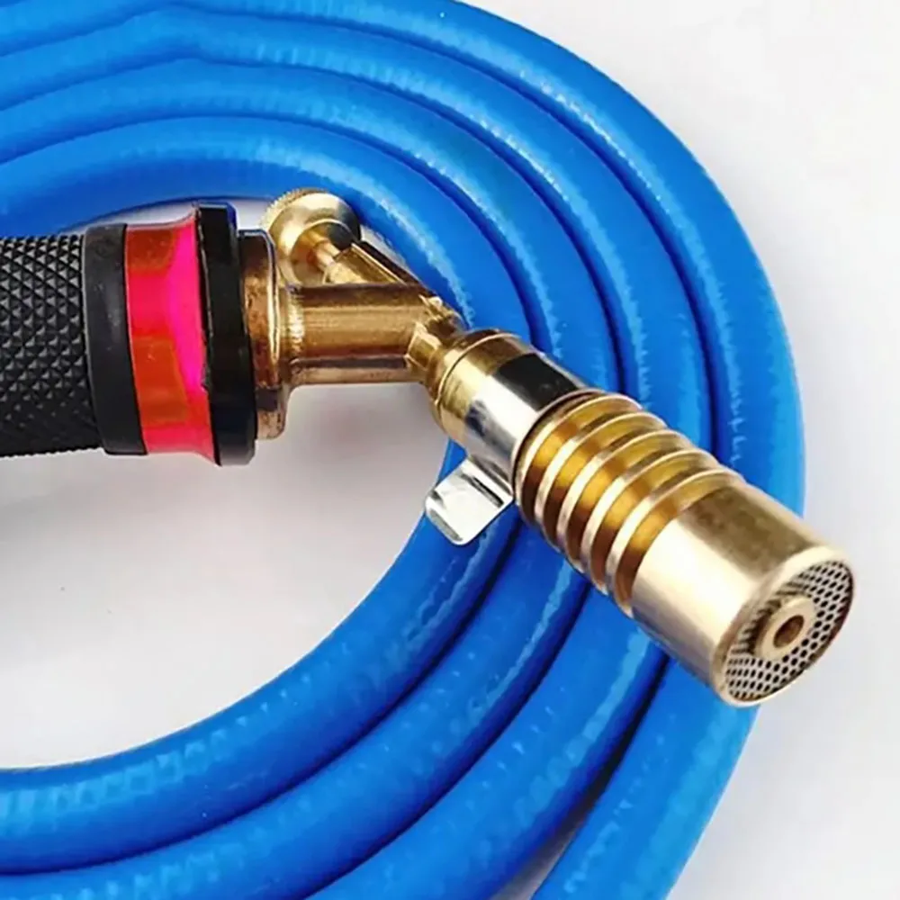 Professionnel 1300 ° Kit de torche de soudage au Propane Butane C avec tuyau Flexible pour le brasage du cuivre et la réparation de l'aluminium