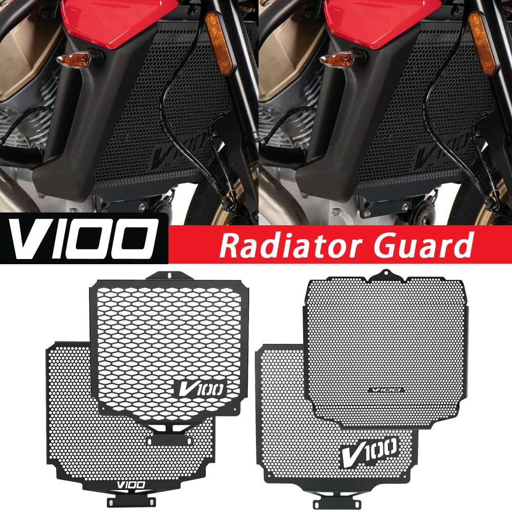 

2026 Radiator Grille Guard Cover Protector Motorcycle FOR Moto Guzzi v100 V100 S Mandello V100S 2022 2023 Stelvio 1000 2024 2025