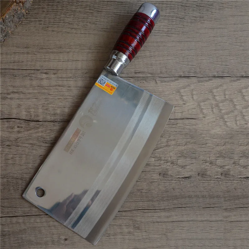 Razor Sharp Cleaver Messer Edelstahl Kochmesser Chinesisches Küchenmesser Fleischerbeil 7,5 Zoll Klinge Holzgriffmesser