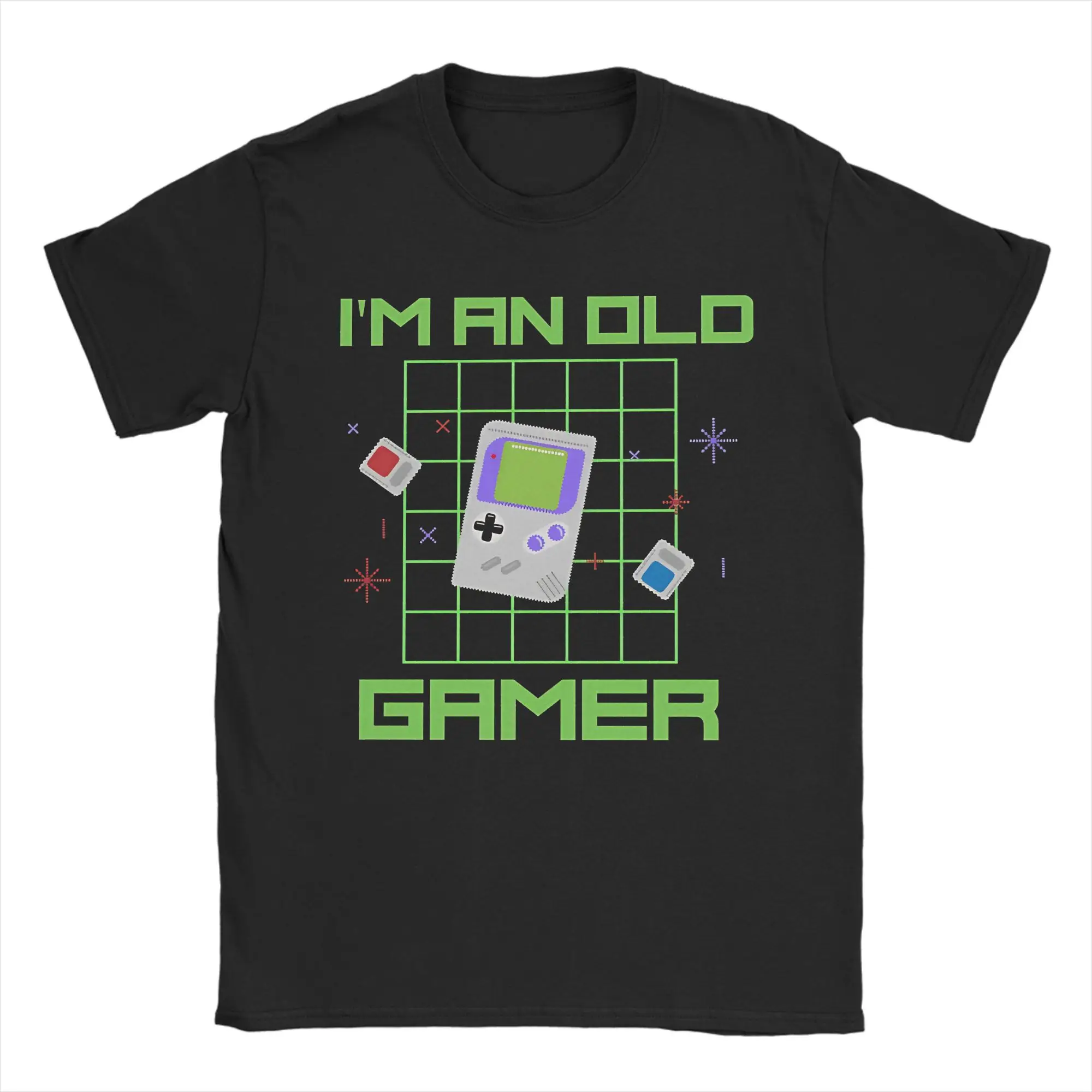 Im an old gamer retro Merch Men Women T Shirt Pure Cotton Tee Graphic Print T-shirt Clothing