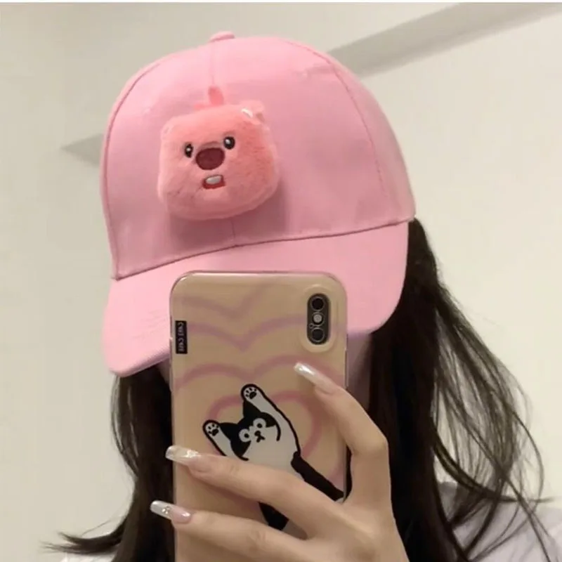 Cute Zanmang Loopy Baseball Caps Young Girl Anime Ins Sun Hat Kawaii Outdoors Shopping Fashion Sun UV Protection Toys Girl Gifts