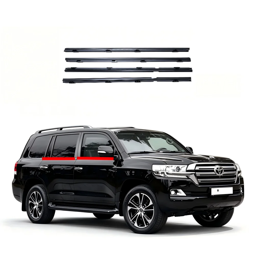 Door Window Belt Weatherstrip Inner LH & RH Set 68173/68174-60060 68171-60070 68172-60060 for Toyota Land Cruiser 2007-2016