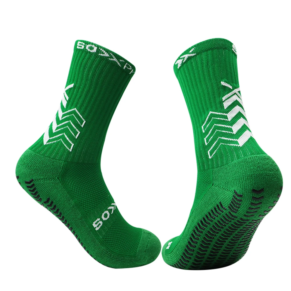 1 pair of 2024 new popular football socks, anti slip football socks, men's sports socks, high-quality towel bottom, star style