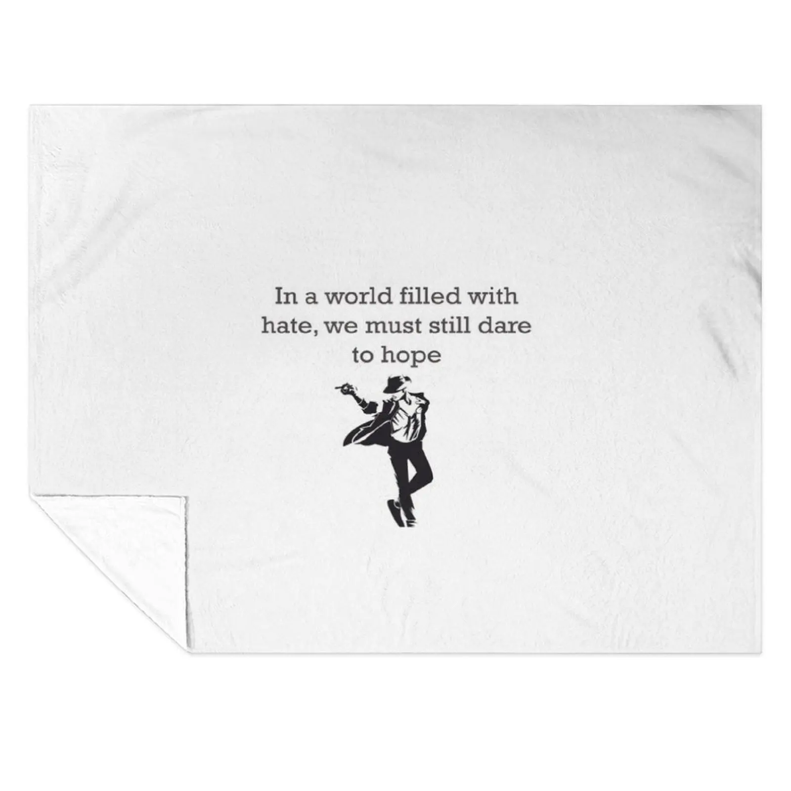

Micheal Jackson quotes Throw Blanket Soft Plush Plaid Sleeping Bag halloween Blankets