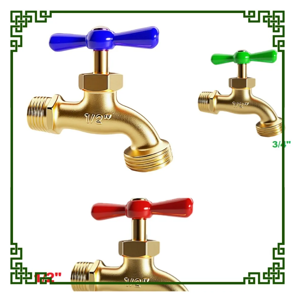 

Household Quick Opening Water Faucet Zinc Alloy Washing Machine Garden Hose Connector Thread Head for Kitchen Bathroom