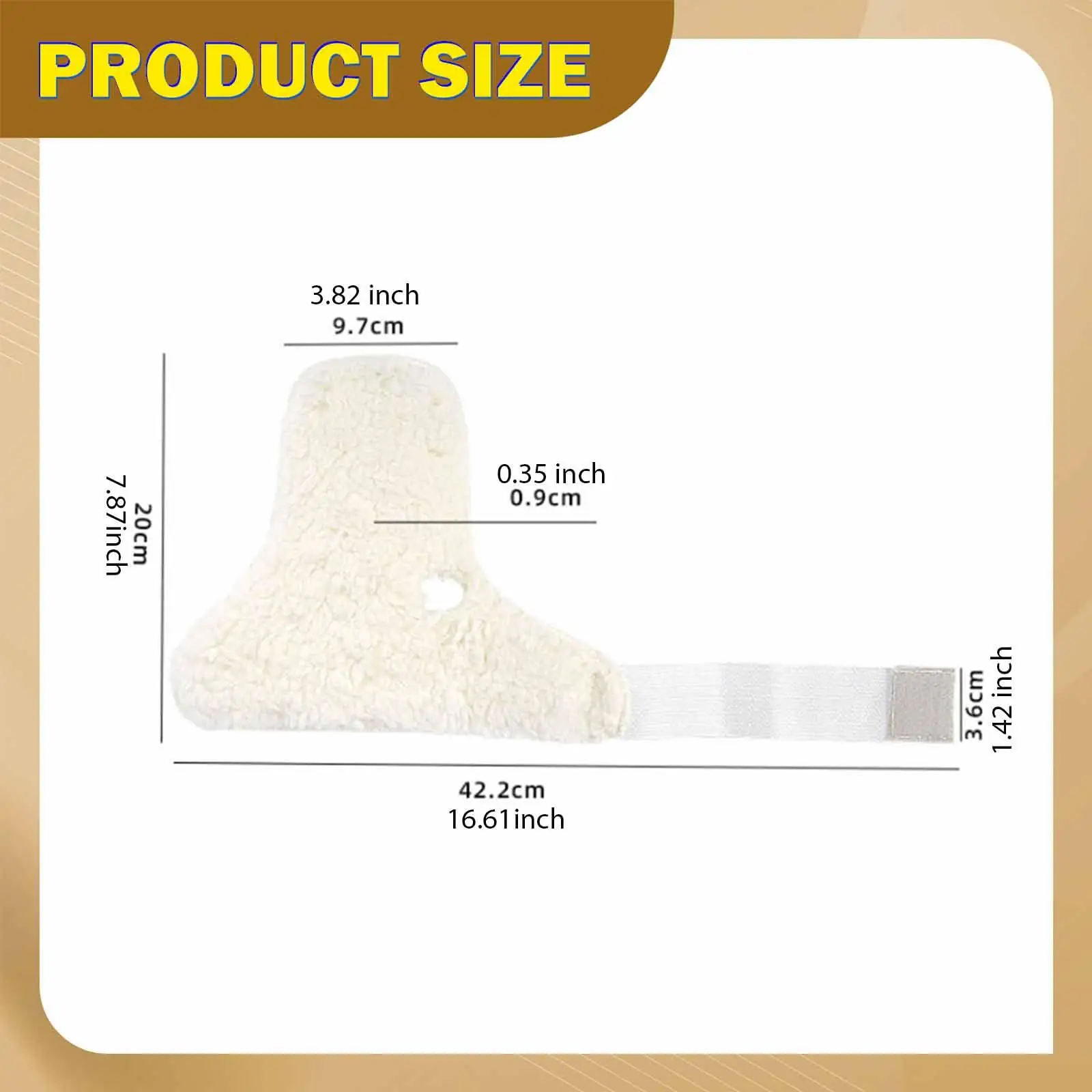 

Palm Protector Lightweight Velvet Sponge Hand Guard for Sensitive Skin Wrist Brace for Home Health and Recovery