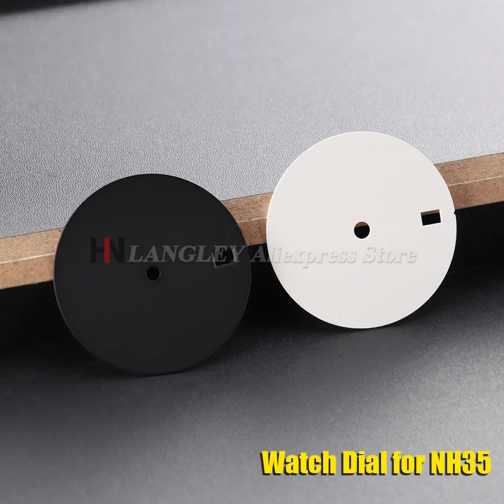 NH35 Dial 28.5mm Dial Men's Watch Dial Matte Finish Blank Dial Suitable for the NH35 Movement NO Lumens Watch Accessories 1pc